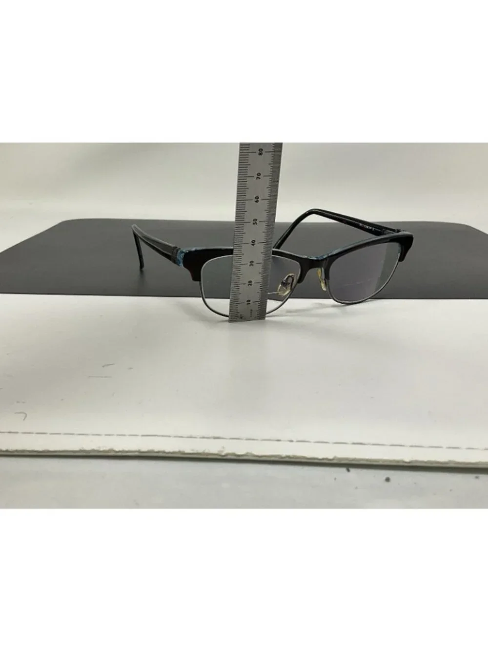 Helium Eyeglasses Womens Tortoise Blue 4246 Cat Eye Frames 51-16-135